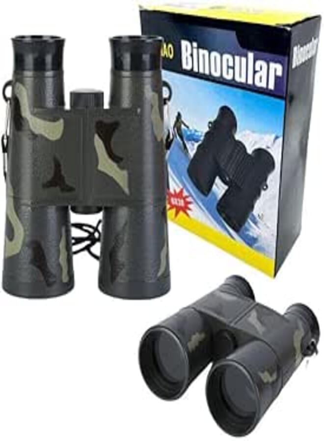 Portable Zoom Binoculars for Adults and Kids Good Visibility for Camping Hunting Trekking Safari Simulation War Games